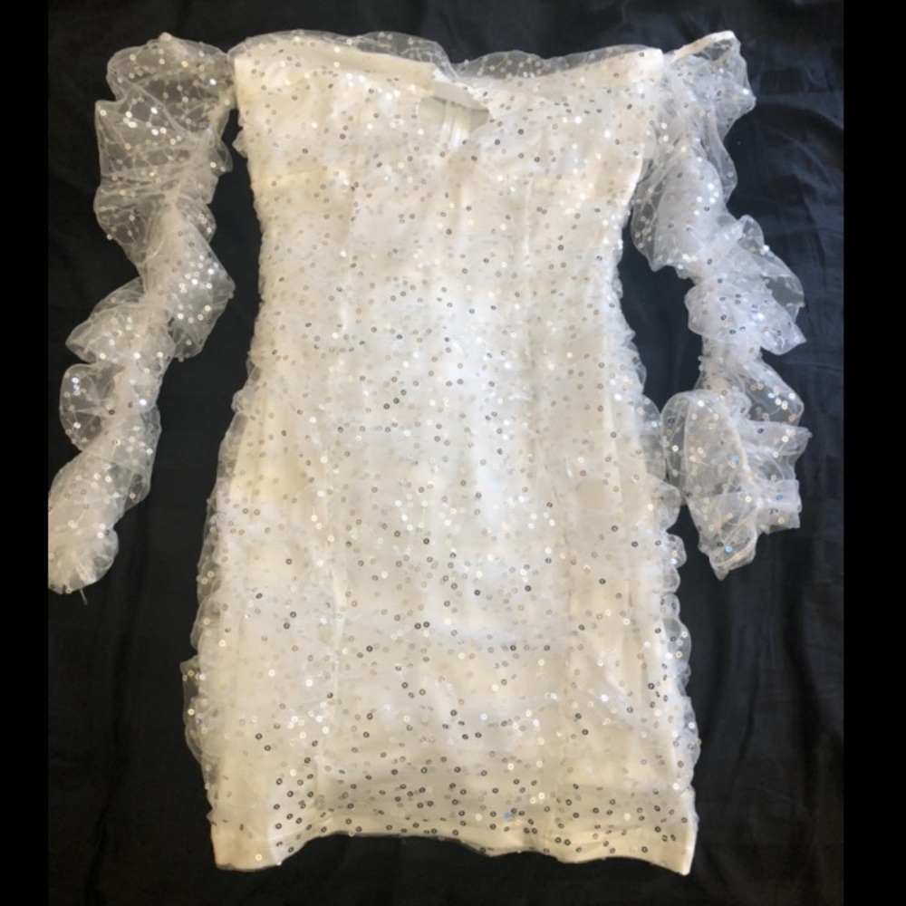 🦋White sequin angelic dress🦋